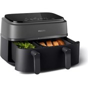 Resim Philips Airfryer Yeni Nesil Çift Hazneli Yağsız Hava Fritözü (9 Litre) 