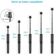 Resim ulanzi Mt-40 Bluetooth Selfie Çubuğu Tripod 