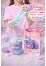 Resim Gui Gui Beautify Your Slime Gloss Slime Seti Figürlü Dekorlu Saklama Kaplı Dıy Oyuncak - 1 Adet Çok Renkli 