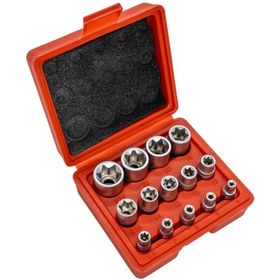 Resim Titi 5589 1/2"- 3/8"-1/4" Torx Lokma Anahtar Seti 14 Parça 
