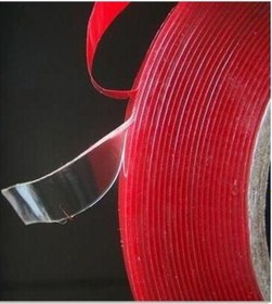 Resim Çift Taraflı Montaj Bantı Silikonlu Şeffaf Tape 10 MM x 33mt 