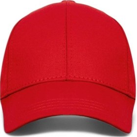 Resim Unisex Kırmızı Ve Lacivert Rengi 2'li Beyzbol Şapka Seti - Unisex Kırmızı - Lacivert 