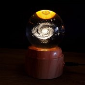 Resim Galaxy Gezegen Tasarımlı Dönen Masa Lambası 