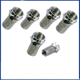 Resim abnturk 5 Adet Kablo Birleştirici Vidalı Rg6 F Konnektör 