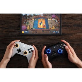 Resim 8bitdo Ultimate 2 Kablosuz Oyun Kolu Windows & Android Uyumlu Hall Effect 2.4g Controller Beyaz 
