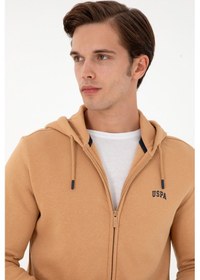 Resim U.S. Polo Assn. Erkek Camel Şardonlu Örme Hırka 50293146-VR015 