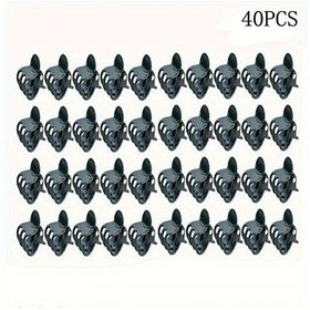 Resim Cloud011 40 Adet Siyah Bahçe Bitki Klipsi - Dayanıklı Saplama Kelepçeleri Orchid Sarmaşık Sebze Çiçek 