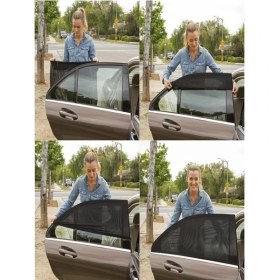 Resim Araba Araç Oto Yan Cam Güneşlik Örtü Perde Kılıf Güneşliği Araba Anne Bebek Emzirme Perdesi 