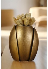 Resim Dekoratif Vazo El Yapımı Altın Eskitme Renk Model 14 Karışık 