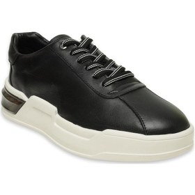 Resim Marcomen 19197 Günlük Deri Sneakers Siyah Erkek Spor Ayakkabı Siyah 