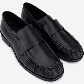 Resim Valmenti Erkek Hakiki Deri Siyah Loafer Ayakkabı 987 1009 Erk Ayk Sk25-26 Sıyah Dr Siyah 