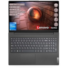 Resim V15 82KB00CBTX Intel Core i7 1165G7 15.6" 8 GB RAM 512 GB SSD FreeDOS Taşınabilir Bilgisayar Lenovo