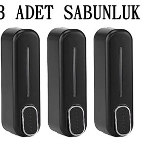 Resim 3 Adet Duşakabin Duşjeli Sabunluk Şampuan Şişesi Manuel Yeni Mode 