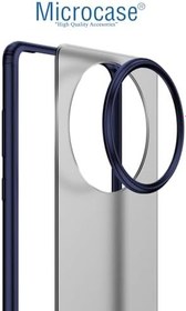 Resim Microcase Huawei Mate 50 Pro Luna Serisi Köşe Korumalı Sert Rubber Kılıf - AL3422 Mavi 