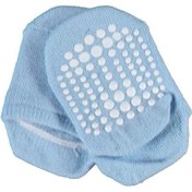 Resim Bibaby Organik Çorap Soket Kaymaz Taban Points Mavi-10363 Mavi 