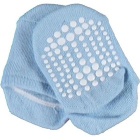 Resim Bibaby Organik Çorap Soket Kaymaz Taban Points Mavi-10363 Mavi 