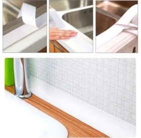 Resim Ozcmax Gri Su Sızdırmaz Bant Lavabo Küvet Kenar Bandı (3.2m) 