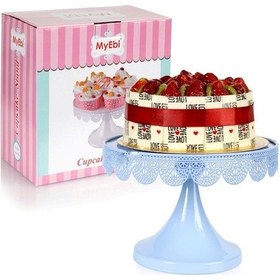 Resim Metal Cupcake Standı Mavi Kek Standı N11.16087 