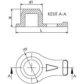 Resim Delik İçi Kulaklı Yumuşak Tapa 