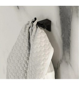Resim Eym Tema Premium Serisi Banyo 2 Li Bornoz Askılık Mat Siyah 