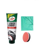 Resim Turtle Wax Ince Çizik Giderici Pasta 100 ml Uygulama Süngeri Mikrofiber Bez 