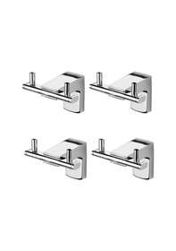 Resim Ahlez Premium Ikili Bornoz Askılık 4 Adet Krom 