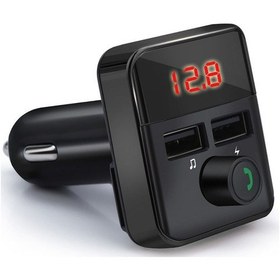 Resim Tenfowee Bt5.0 Araç Fm Transistörü - İkili Usb Şarj Cihazı, Elden Kurtarılmış Arama, Mp3 Çalar, Siyah 