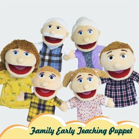 Resim 1/2 adet Aile Etkileşimli Bebek, İlginç Yeni Niche Oyuncak Parti Oyuncak Çok Etnik Bebek Peluş Oyuncak Yumuşak Bebek, Hikaye Oyuncak, Kızlar ve Erkekler Parmak Bebek 