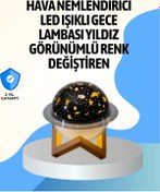 Resim shopwave Projektör ışıklı ve aromaterapi destekli taşınabilir nemlendirici cihaz USB bağlantılı 