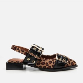 Resim Hotiç Taba Leopar Desenli Kadın Kemerli Babet 01ayh307310a499 Leopar-leopard Leopar 