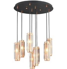 Resim Natali 8Li Sarkıt Bakır Modern Genç Odası Mutfak Salon Sarkıt Avize 