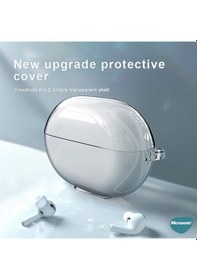 Resim Microsonic Huawei FreeBuds Pro 2 Kılıf Transparent Clear Soft 