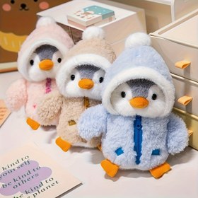 Resim 1 adet Sevimli Penguen Peluş Oyuncak Köpekler için - Sevimli Kapüşonlu Yumuşak Polyester Dolgu Hayvan, Mavi ve Beyaz Tasarım, Yalnız Yavru Köpekler için Mükemmel Arkadaş, Kızlar için İdeal Doğum Günü veya Tatil Hediyesi, Köpek Peluş Oyuncak, Köpek Rahatlığı, Oynak Köpek Aksesuarı, Yüksek Kaliteli Dolgu Hayvan 