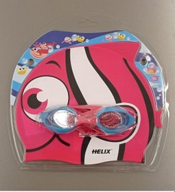 Resim Helix Kbs400 Çocuk Yüzücü Gözlüğü ve Bone 001 