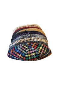 Resim Kışlık Kaşe Cap Ayarlanabilir Docker Şapka Kışlık Takke Şapka Retro Şapka Takke Ekose 2 