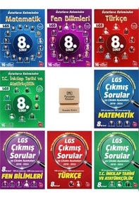Resim Newton Lgs 8. Sınıf Matematik Fen Türkçe Ve İnkılap Deneme Ve Çıkmış Sorular 8li Set+telefon Standı 