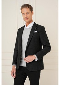 Resim Efor C 689 Slim Fit Siyah Spor Ceket Siyah 
