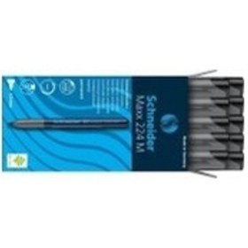 Resim Schneider Asetat Kalemi Permanent M Seri 1.0 MM Siyah 224 - 10 Ad Siyah 