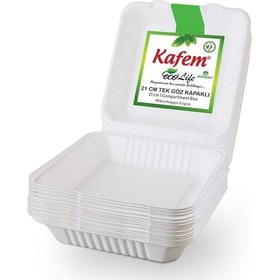 Resim Kafem Ekolojik TekGöz Kapaklı Karton Tabak 25 Adet 