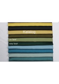 Resim Dauble Blackut Karartma Perde Tek Kanat 1x2 Amerikan Pileli Fon Perde Askeri Yeşil 