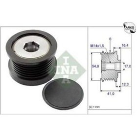 Resim Ina-535025910 Alternatör Kasnagi 1,6 Egea-500-Focus Ii-Fiesta Iv 515061718 