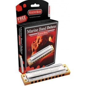 Resim Hohner Marine Band Deluxe Mızıka (Mi Bemol Majör) 
