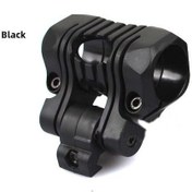 Resim Reedark Siyah 25mm Beş Seviye Aydınlatma Tutucu, Bisiklet Kaskı Raylı Aksesuarı - Anahtar İle Tamir Edilebilir, Evrensel Boy Kaydırıcı Hariç 