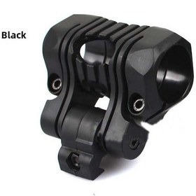 Resim Reedark Siyah 25mm Beş Seviye Aydınlatma Tutucu, Bisiklet Kaskı Raylı Aksesuarı - Anahtar İle Tamir Edilebilir, Evrensel Boy Kaydırıcı Hariç 