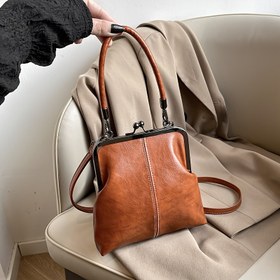 Resim Kadın Vintage Çanta - Kusma Kilidi Kapanışı ile Dönüştürülebilir Kavanoz Çanta, Gündelik ve Resmi Etkinlikler için Zarif Sentetik Cüzdan, Derin Kahverengi/Siyah Renklerde Mevcut - Dayanıklı ve Kolay Temizlenebilir Kadın Cüzdanı, Çok Yönlü Aksesuar, Klasik Tasarım, Sağlam Askı, Çıkarılabilir Askı, Moda Severler 