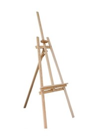 Resim Standart 170 Cm Ayaklı Ayarlanabilen Kaliteli Çam Ağacından Şövale 