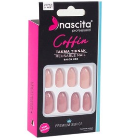 Resim Nascita 24 Lü Renkli Takma Tırnak Coffin S147 