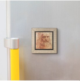 Resim Otoportre Leonardo Da Vinci, 1512 Baskılı Mdf Magnetkrg-142 