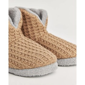 Resim NIKOS - Örgü Detaylı Kadın Panduf 