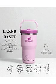 Resim Stanley Kişiselleştirilmiş The IceFlow™ Flip Straw 2.0 Tumbler 0.6L / 20oz Özel İsimli 